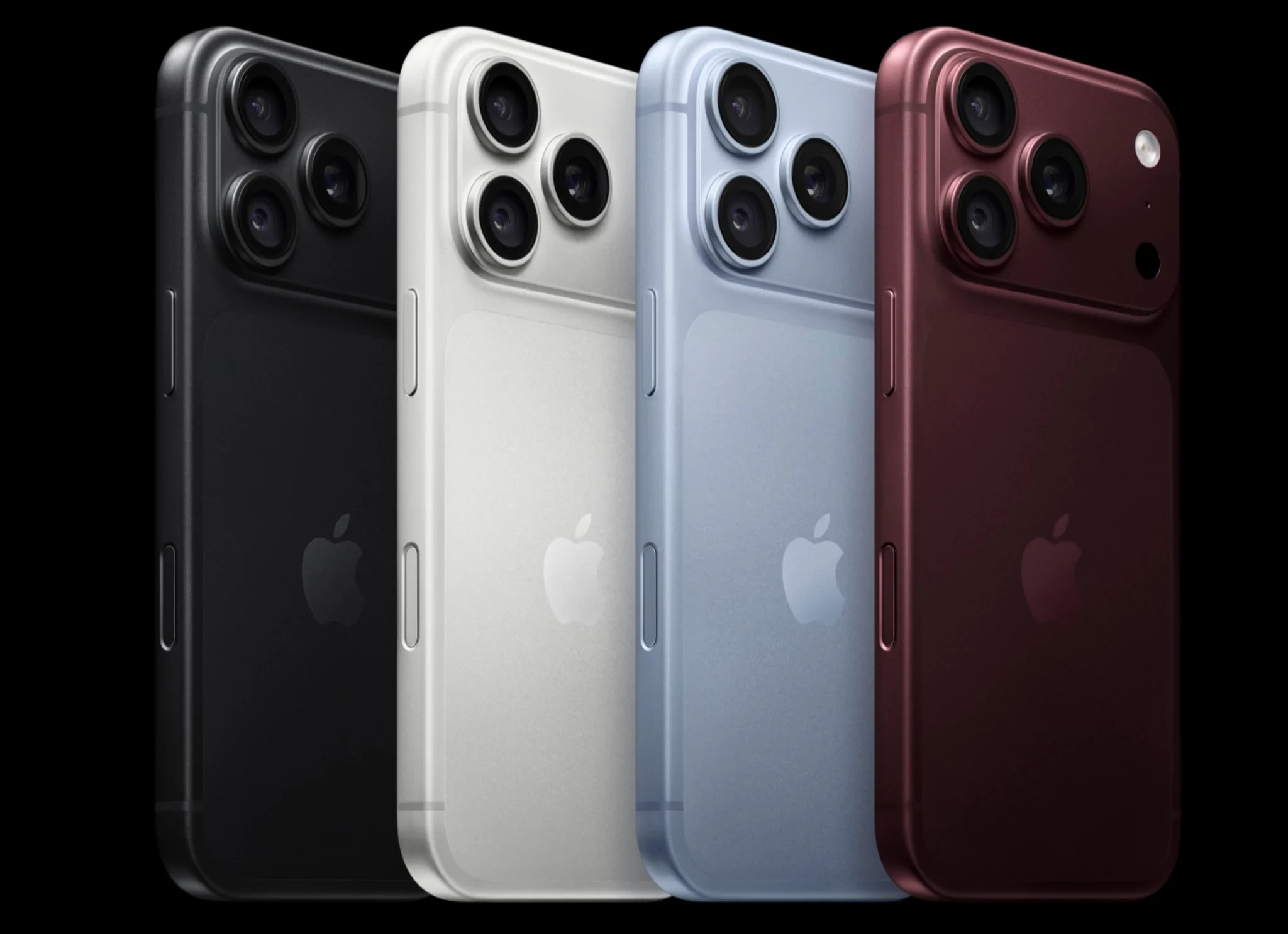 iPhone 18 Pro will be available in four colors: black, silver, glacier, and burgundy.