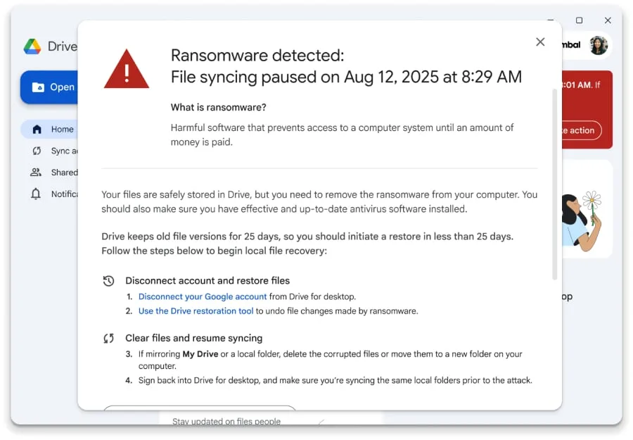 Google Drive Expands AI Ransomware Detection, File Recovery to More Users