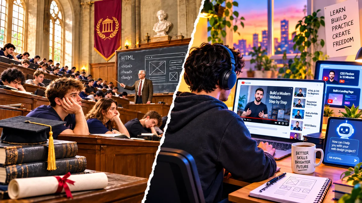 Web Design Schools Have a Giant YouTube University Problem — And AI Just Made It Worse