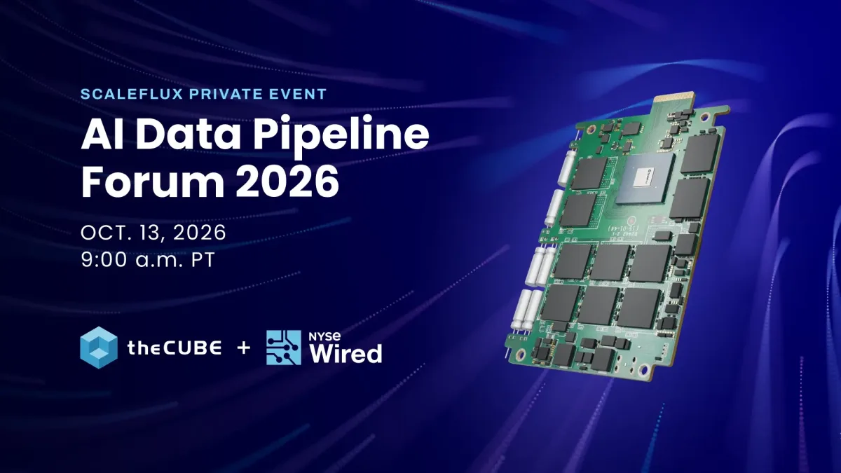 What to expect during the AI Data Pipeline Forum: Join theCUBE Oct. 13